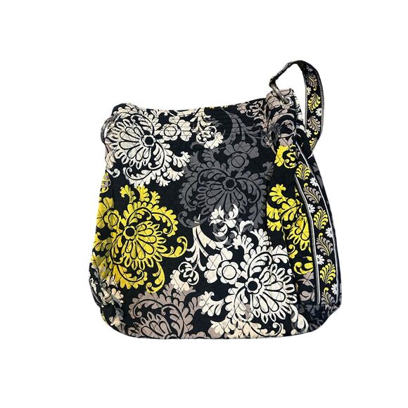 Vera Bradley shoulder bag yellow/black/white/gray pattern - Picture 1 of 3